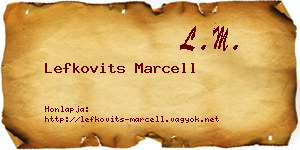 Lefkovits Marcell névjegykártya